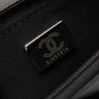 Chanel Shoulder Bag Boy Quilted Black Caviar Leather Chain Wallet — view 5