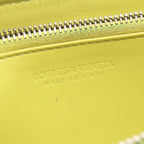 Bottega Veneta Round Wallet Maxi Intrecciato Lime Leather — view 4