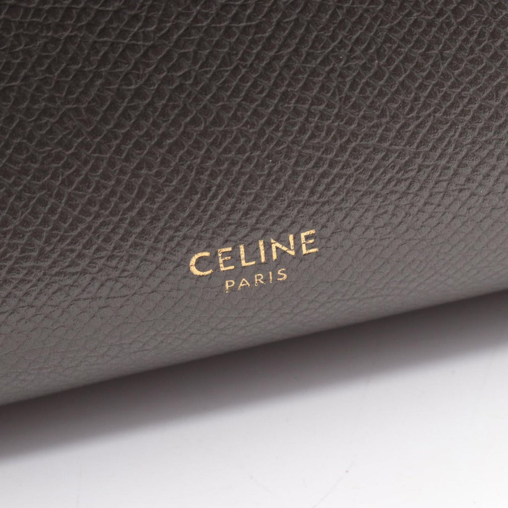Celine Belt Bag Micro 2-Way Gray Leather — view 4