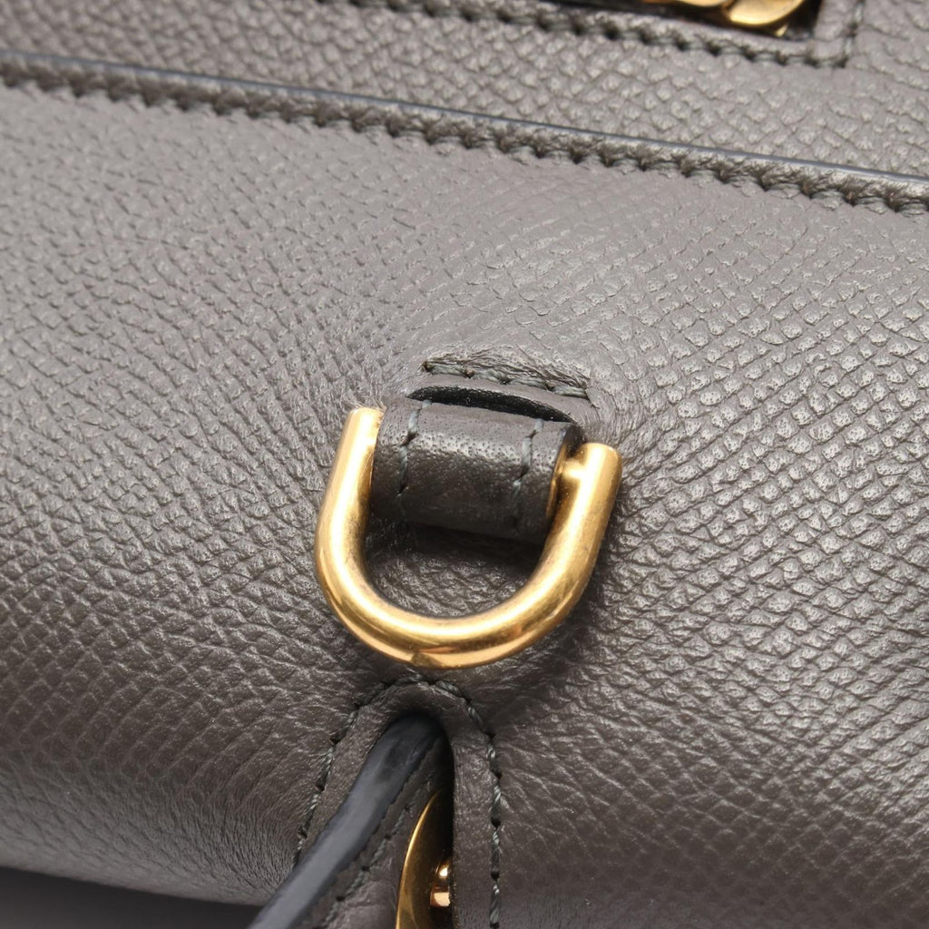 Celine Belt Bag Micro 2-Way Gray Leather — view 7