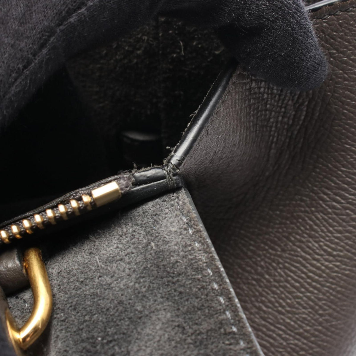 Celine Belt Bag Micro 2-Way Gray Leather — view 6