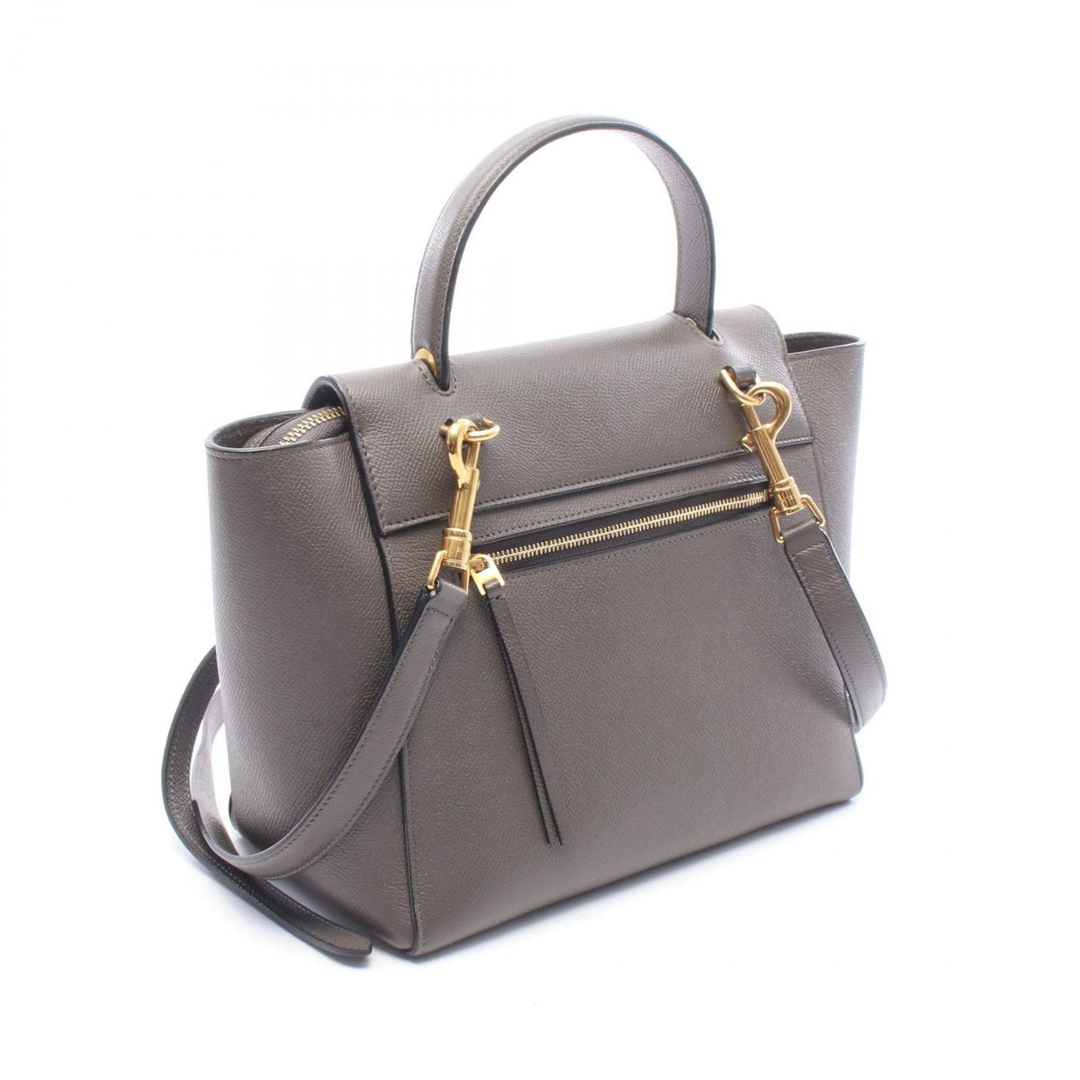 Celine Belt Bag Micro 2-Way Gray Leather — view 2