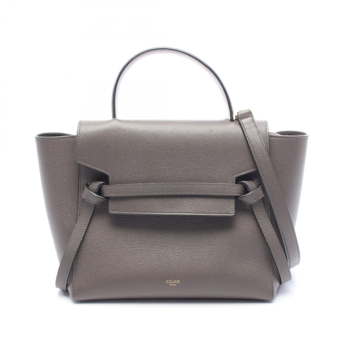 Celine Belt Bag Micro 2-Way Gray Leather