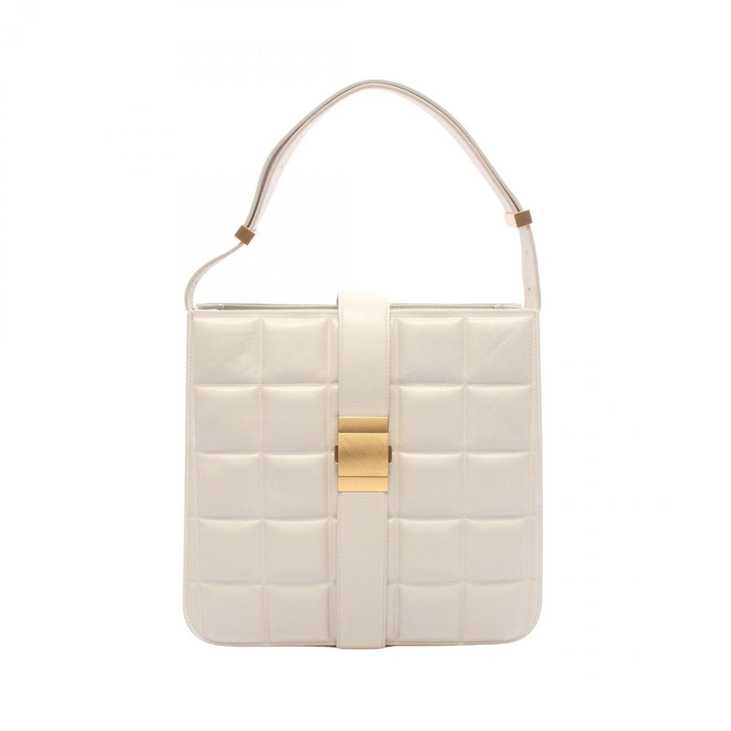 Bottega Veneta Shoulder Bag Marie Ivory Leather Padded