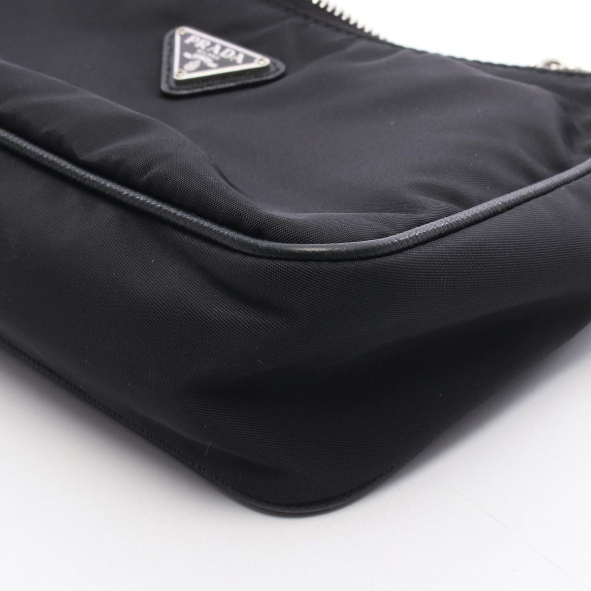 Prada Shoulder Bag Re Edition 2005 Black Nylon Leather 2-Way — view 6