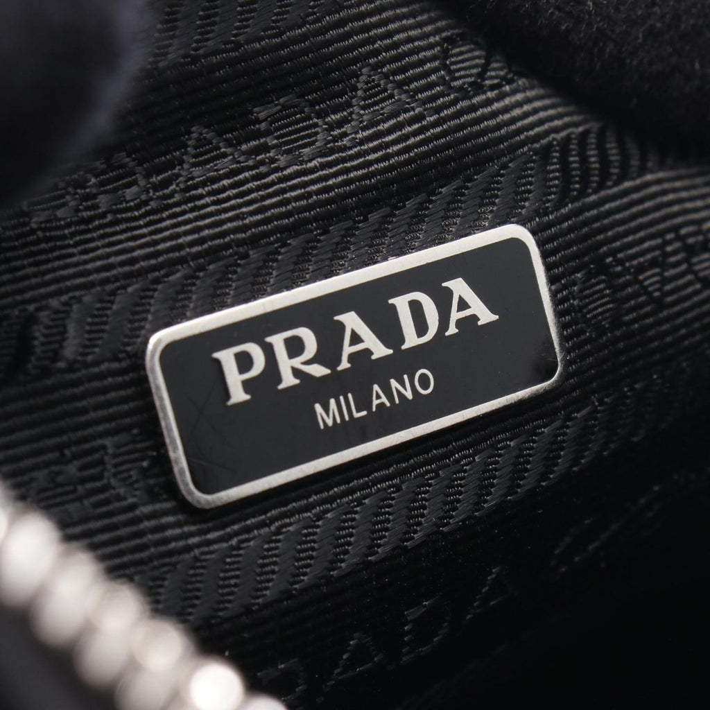 Prada Shoulder Bag Re Edition 2005 Black Nylon Leather 2-Way — view 4