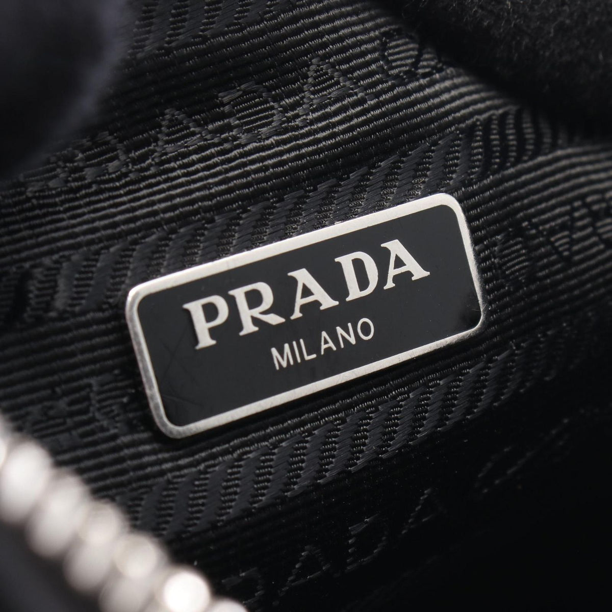 Prada Shoulder Bag Re Edition 2005 Black Nylon Leather 2-Way — view 4