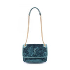 Saint Laurent Paris Shoulder Bag Niki Baby Blue Green Fabric