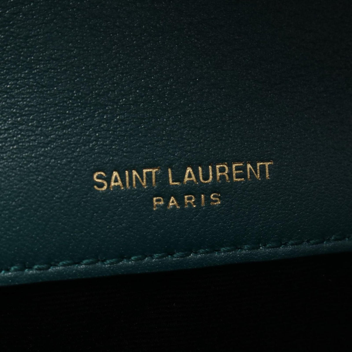 Saint Laurent Paris Shoulder Bag Niki Baby Blue Green Fabric — view 4