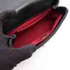 Chanel Shoulder Bag Quilted Small Flap Black Lambskin Chain — view 3