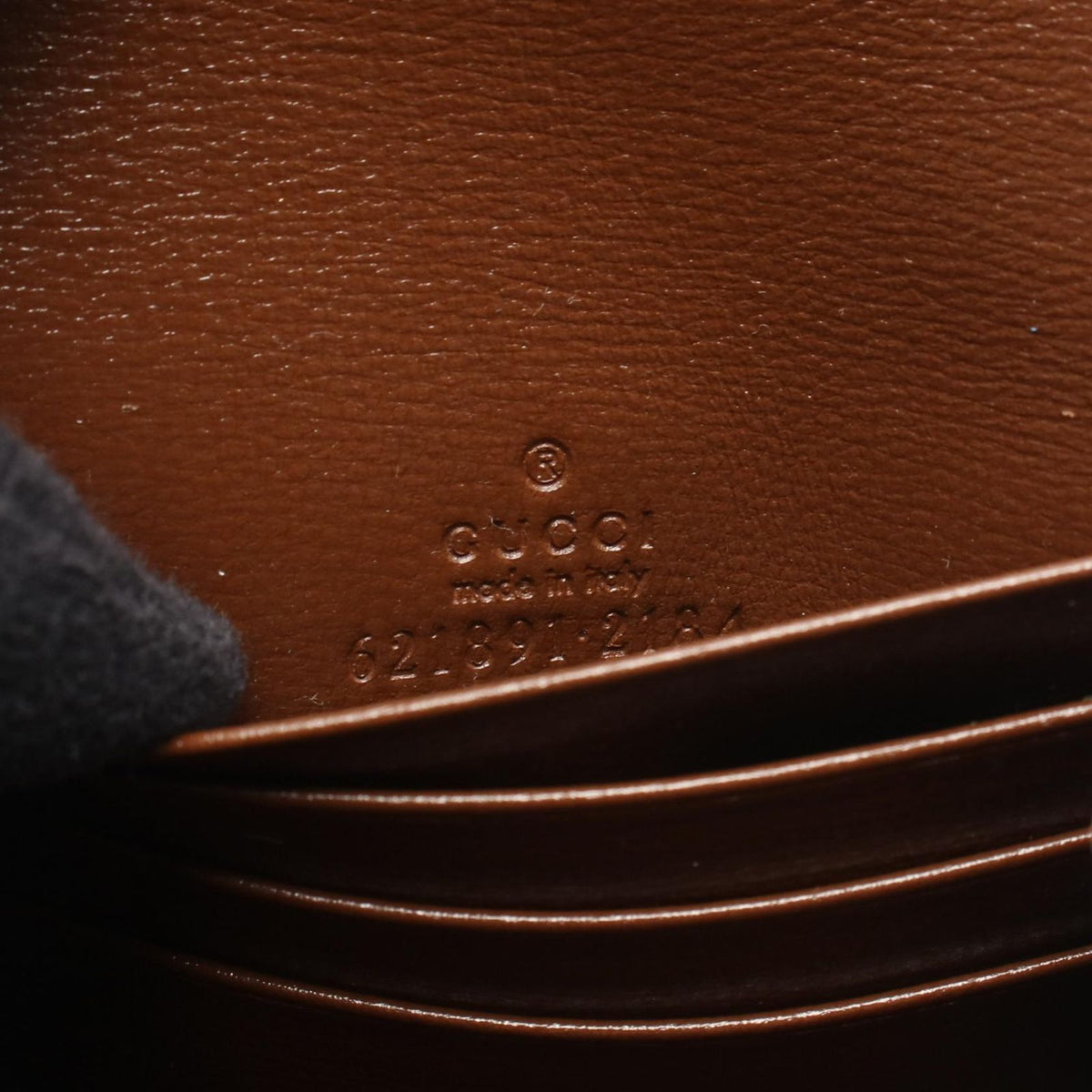 Gucci Bifold Wallet Horsebit GG Supreme Beige Brown Leather Compact — view 4