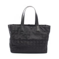 Chanel Tote Bag New Travel Line MM Black Leather MM