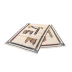Hermes Shawl Rectangle Lettres Equestres Silk Scarf