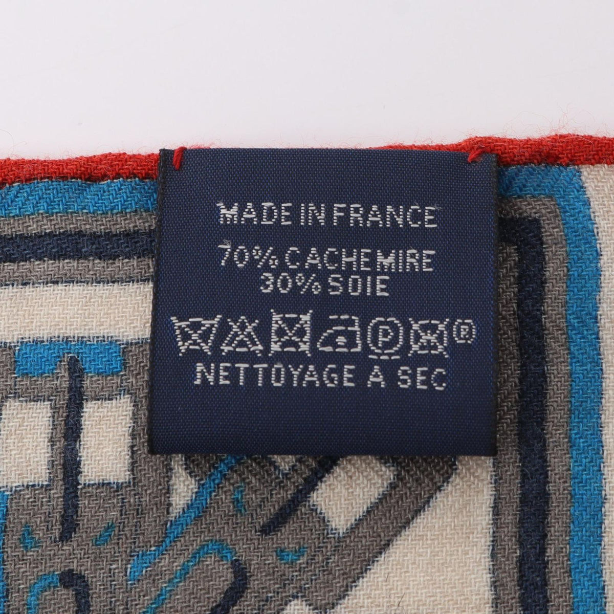 Hermes Shawl Rectangle Lettres Equestres Silk Scarf — view 3