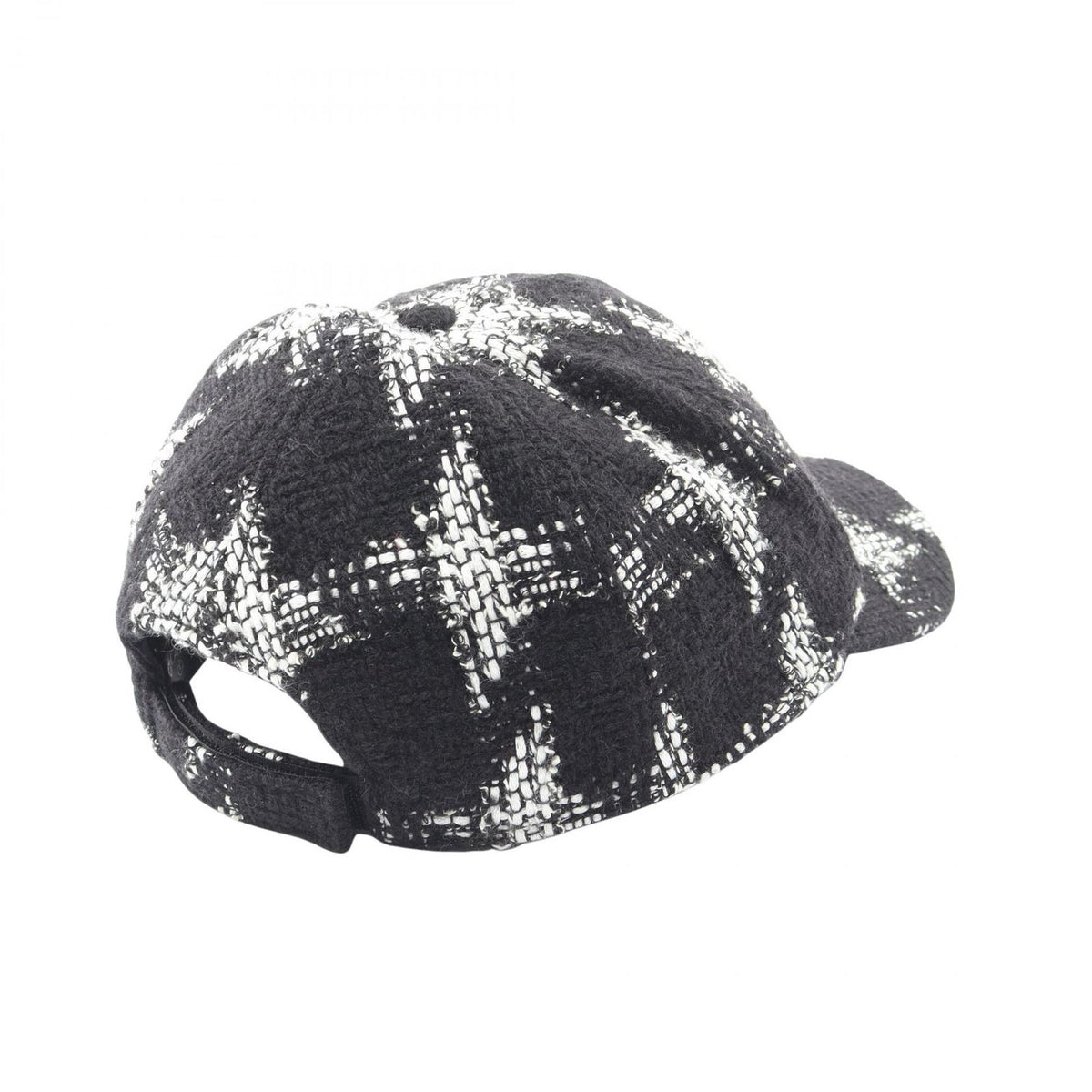 Chanel Cap CC Logo Tweed Cotton Cap Hat — view 2
