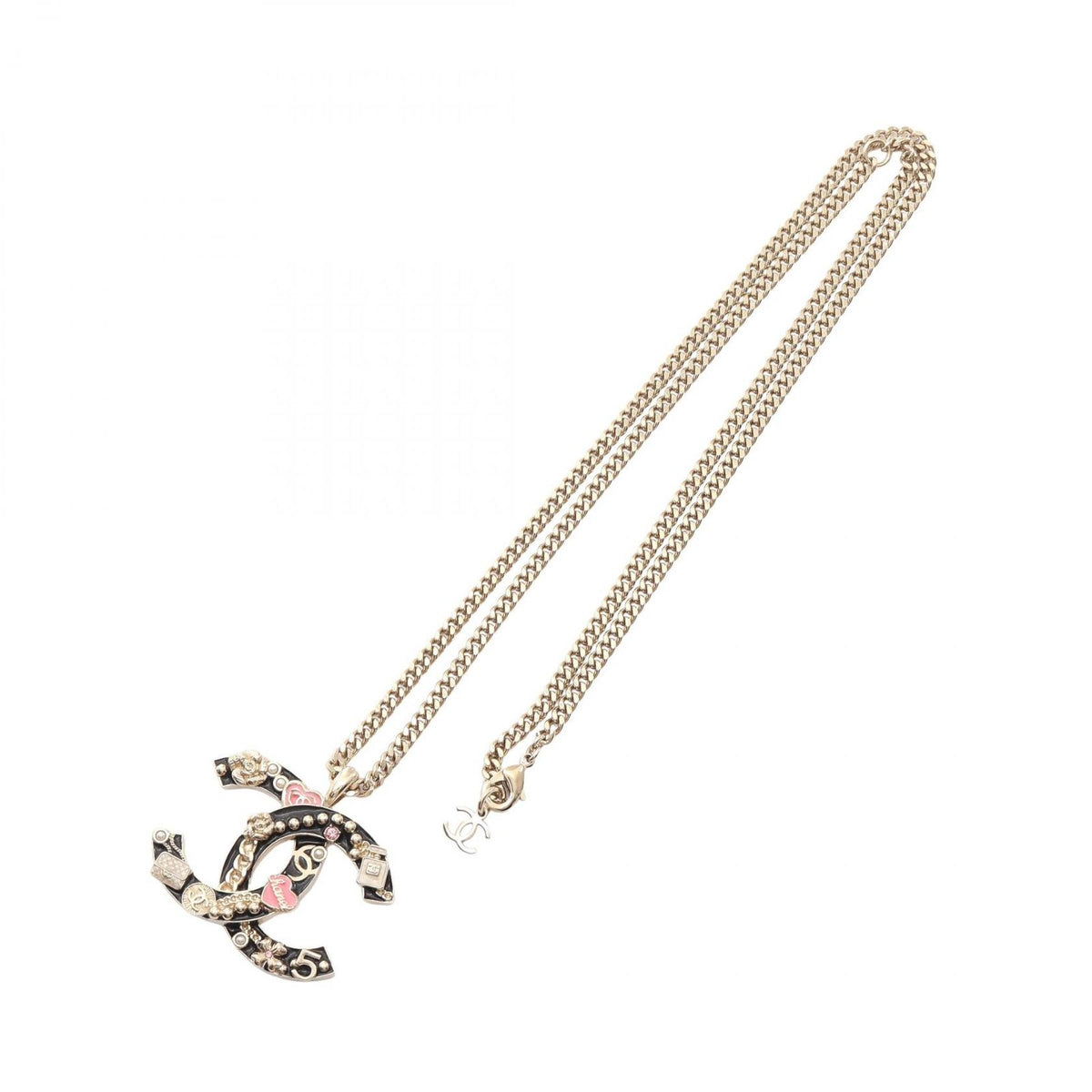 Chanel Necklace CC Logo Icon Motif — view 3