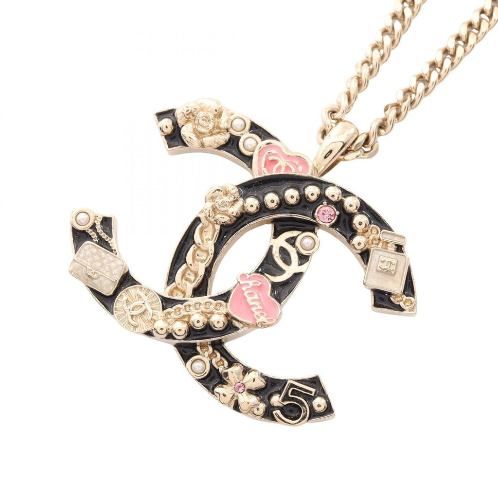 Chanel Necklace CC Logo Icon Motif
