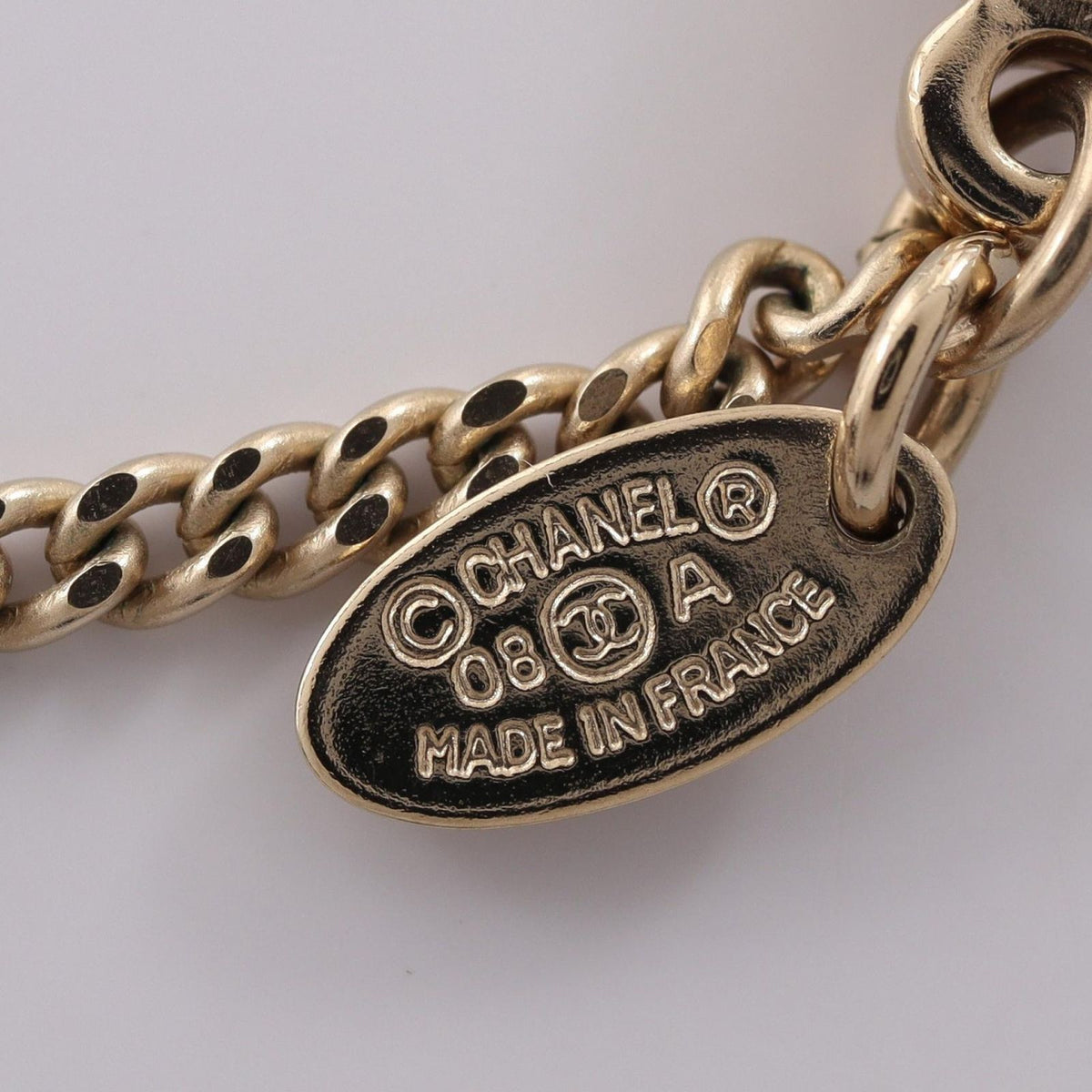 Chanel Necklace CC Logo Flower YG — view 5