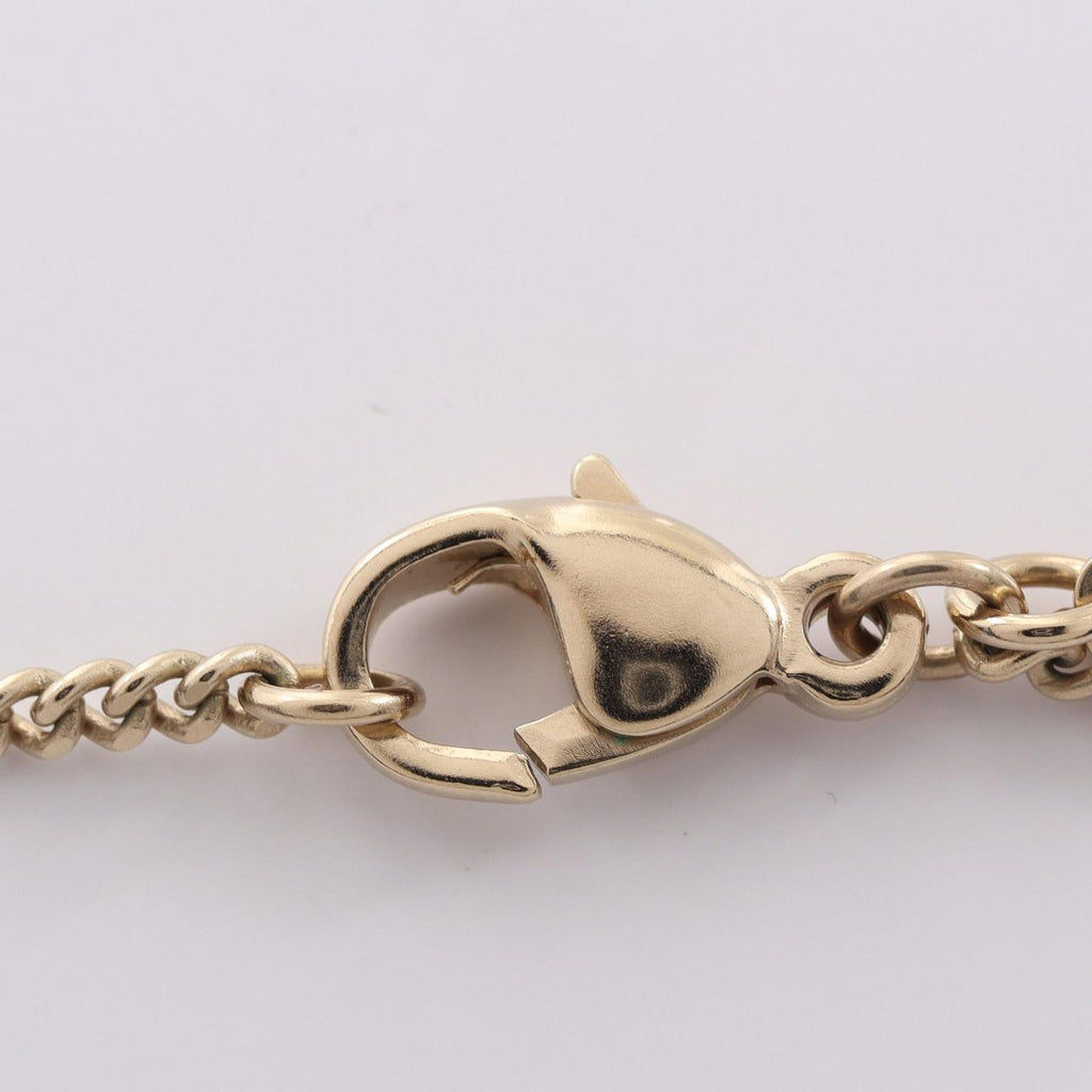 Chanel Necklace CC Logo Flower YG — view 4