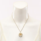 Chanel Necklace CC Logo Flower YG — view 6