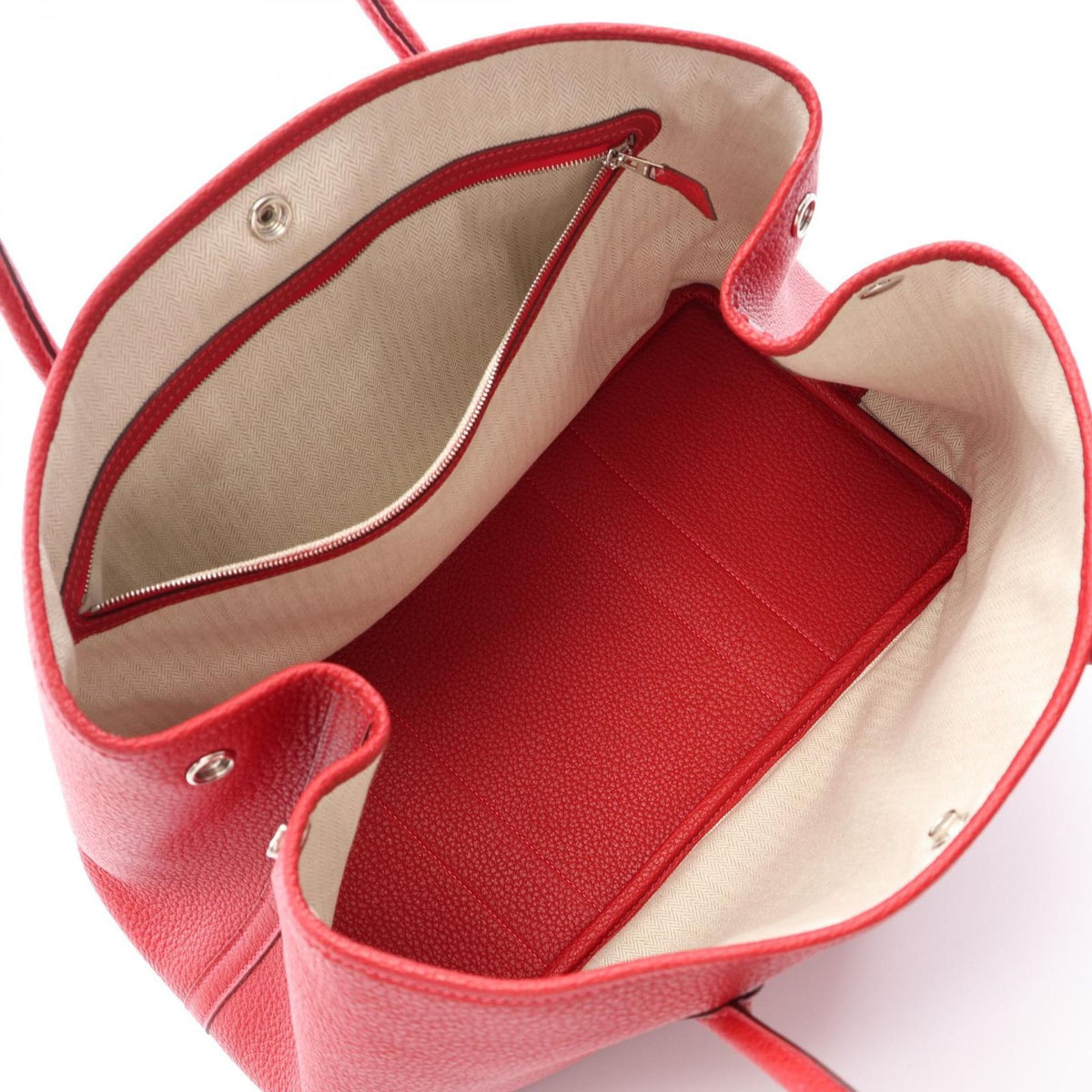 Hermes Tote Bag Garden Party PM Rouge Piment — view 3
