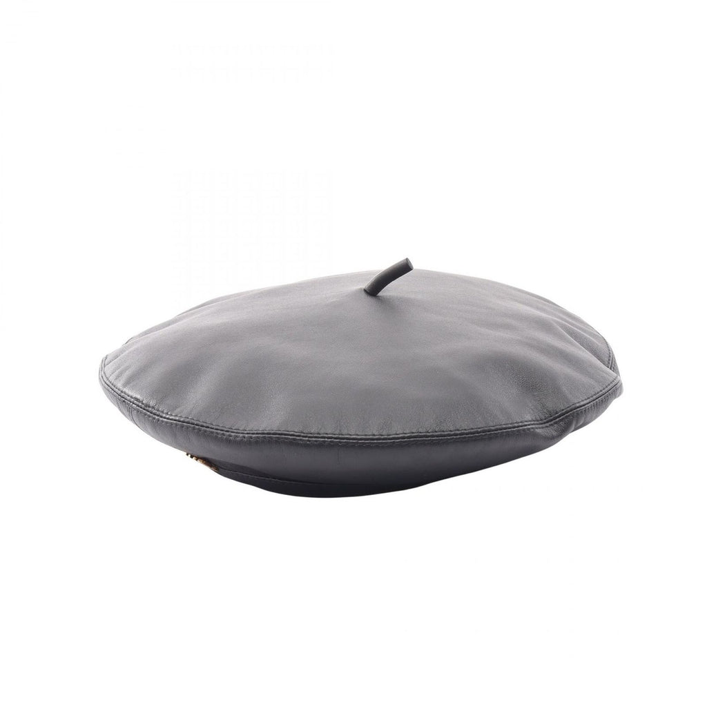 Dior D-dream Metal Logo Beret Leather Hat — view 2