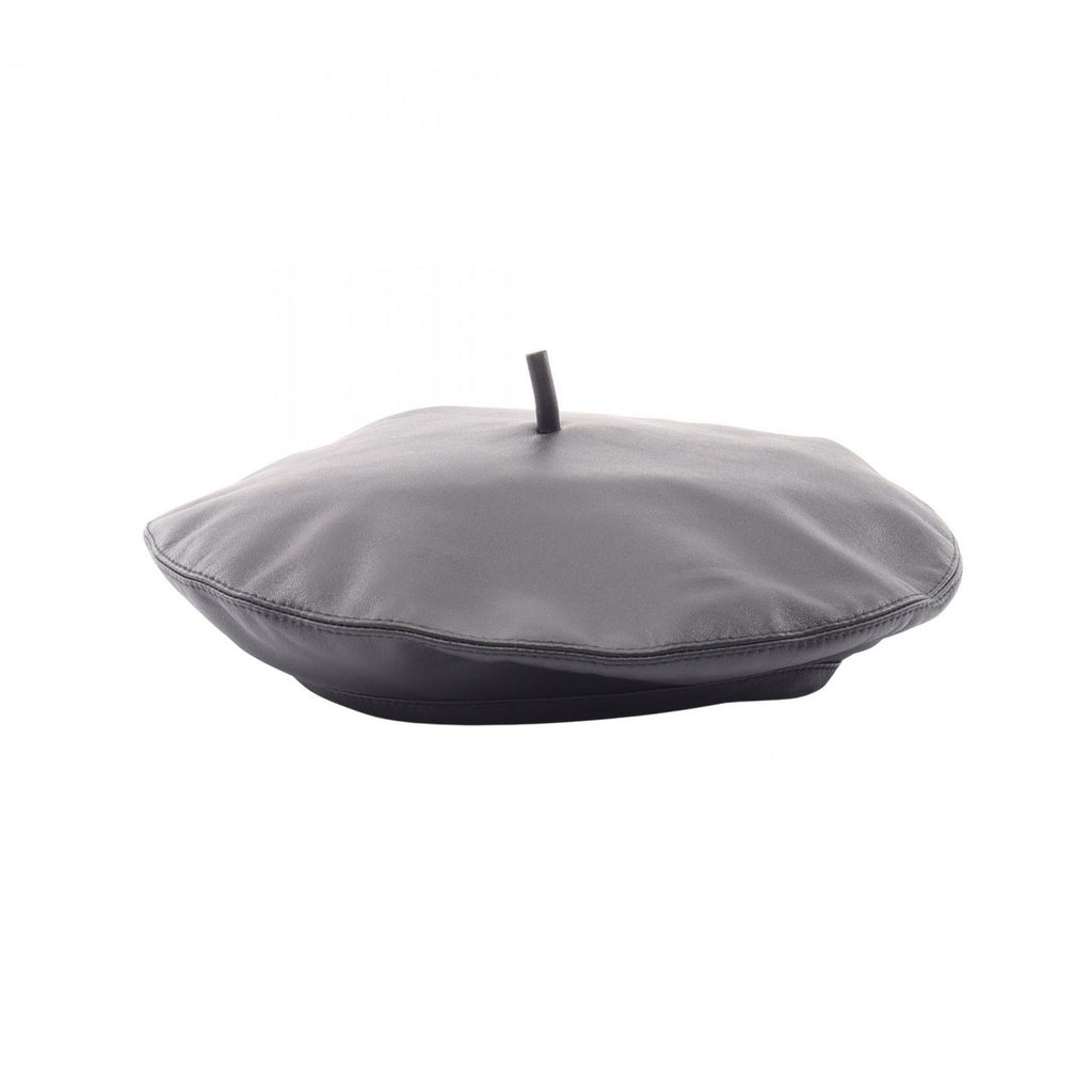 Dior D-dream Metal Logo Beret Leather Hat