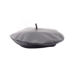 Dior D-dream Metal Logo Beret Leather Hat
