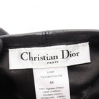 Dior D-dream Metal Logo Beret Leather Hat — view 4