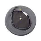 Dior D-dream Metal Logo Beret Leather Hat — view 3