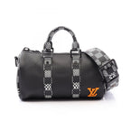 Louis Vuitton Handbag City Keepall XS Damiedi Torted 2-Way Noir White Orange