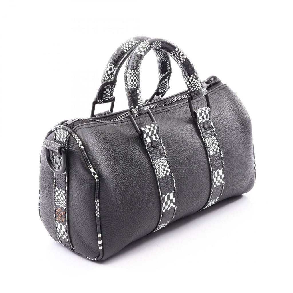 Louis Vuitton Handbag City Keepall XS Damiedi Torted 2-Way Noir White Orange — view 2
