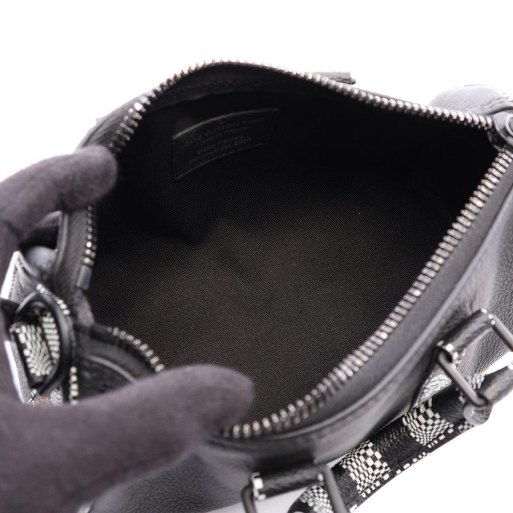 Louis Vuitton Handbag City Keepall XS Damiedi Torted 2-Way Noir White Orange — view 3
