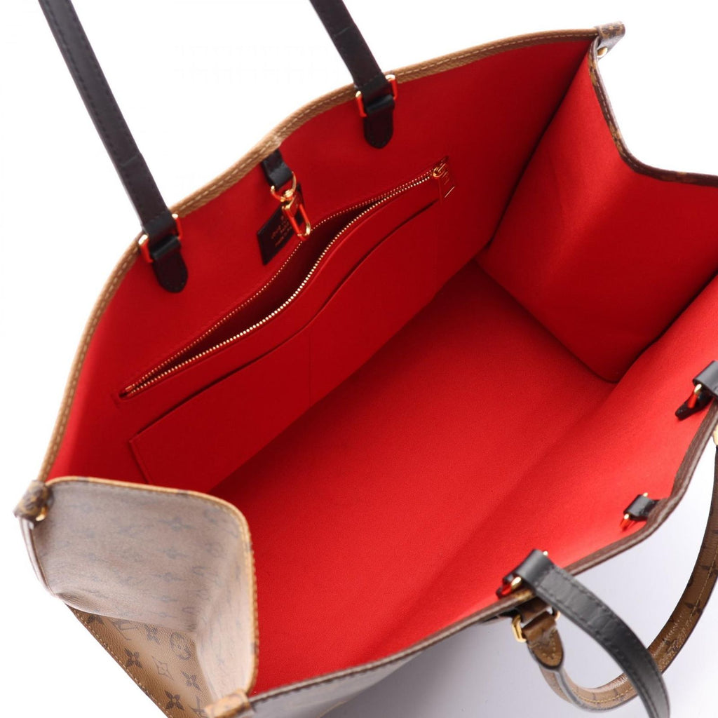 Louis Vuitton Shoulder Bag On The Go GM Monogram Giant Reverse Leather — view 3