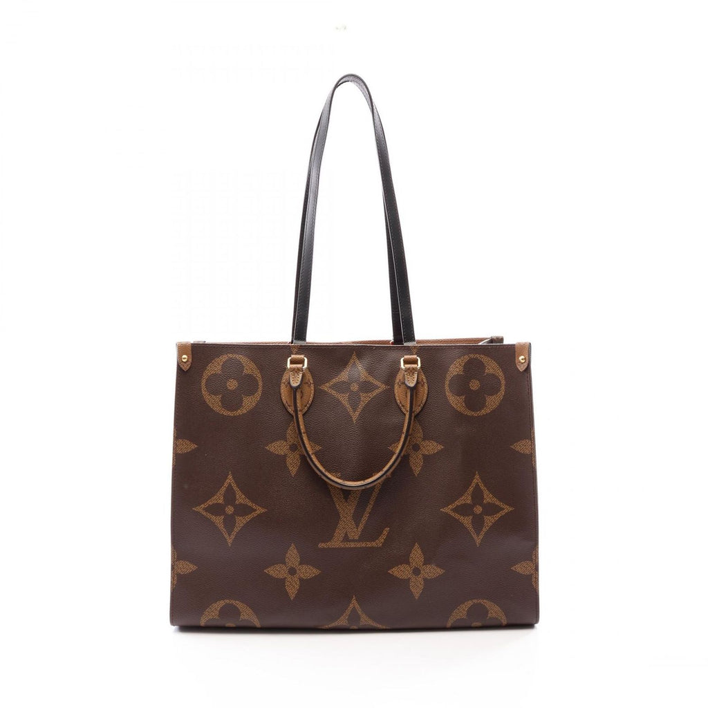 Louis Vuitton Shoulder Bag On The Go GM Monogram Giant Reverse Leather