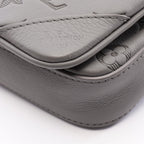 Louis Vuitton Shoulder Bag Trio Messenger Monogram Shadow Gray Leather — view 5