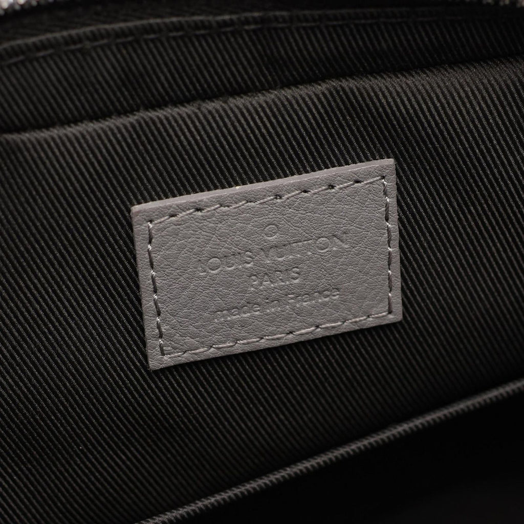 Louis Vuitton Shoulder Bag Trio Messenger Monogram Shadow Gray Leather — view 4