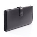 Hermes Bifold Wallet Bearn Soufflet Monochrome Black Calfskin — view 2