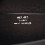 Hermes Bifold Wallet Bearn Soufflet Monochrome Black Calfskin — view 5