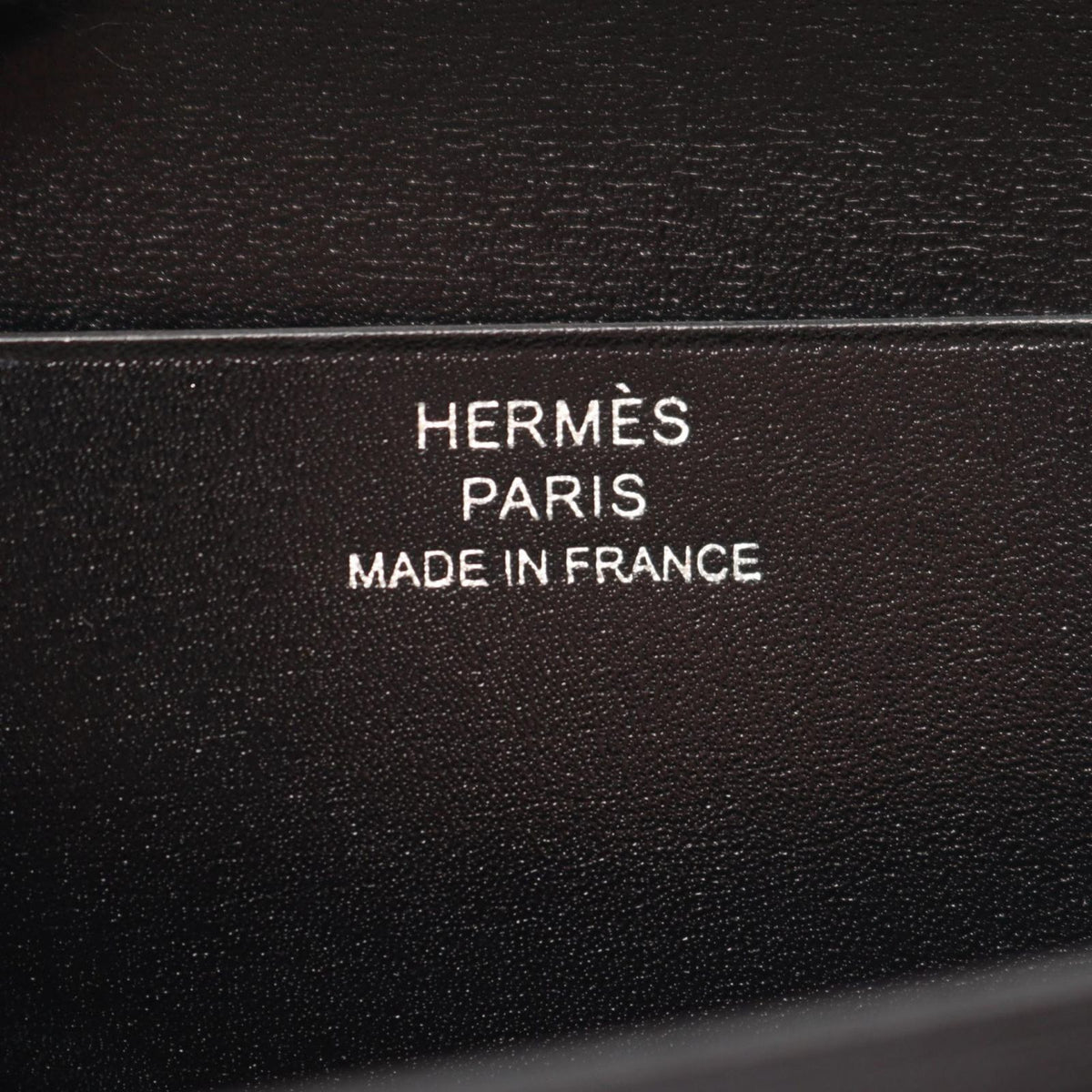 Hermes Bifold Wallet Bearn Soufflet Monochrome Black Calfskin — view 5