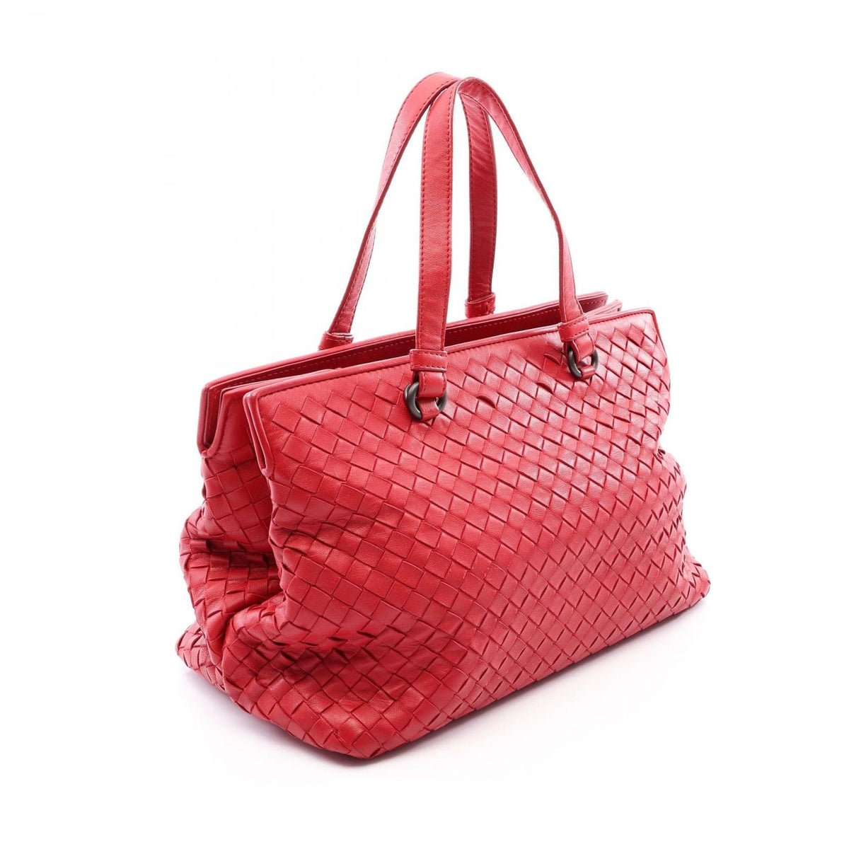 Bottega Veneta Tote Bag Intrecciato 2-Way Red Leather — view 2