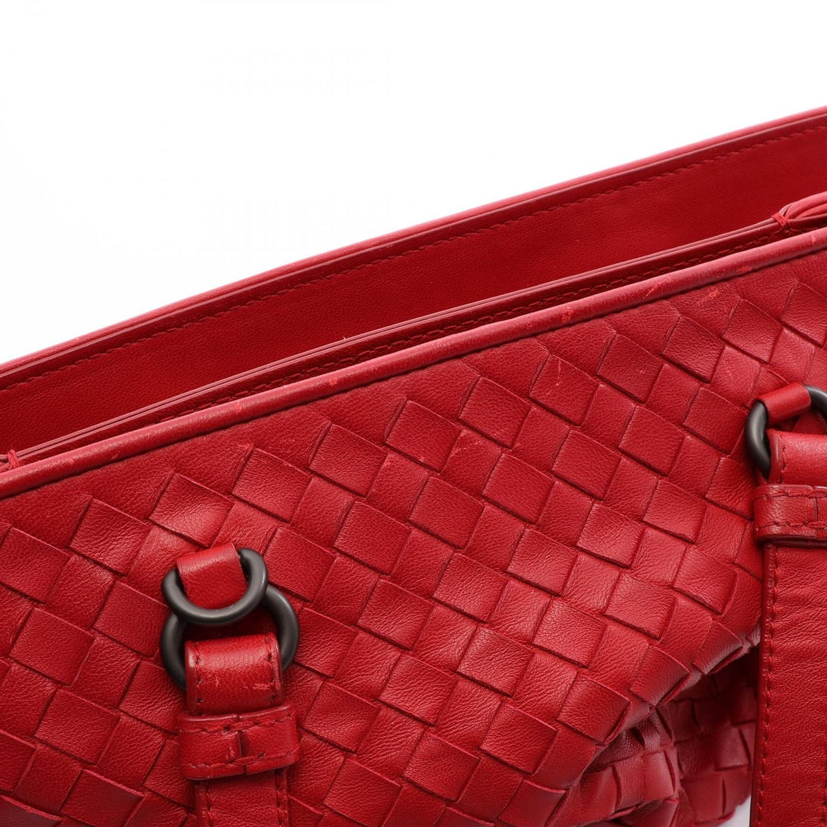 Bottega Veneta Tote Bag Intrecciato 2-Way Red Leather — view 5