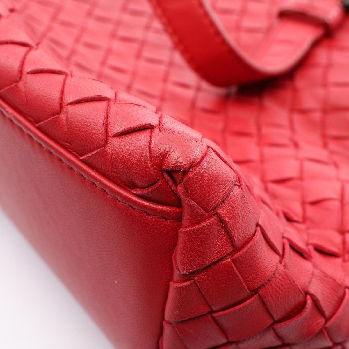 Bottega Veneta Tote Bag Intrecciato 2-Way Red Leather — view 7