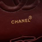 Chanel Shoulder Bag Quilted Double Flap Black Lambskin Chain — view 4