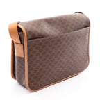 Celine Shoulder Bag Macadam Camel Dark Brown Leather Gancini — view 2