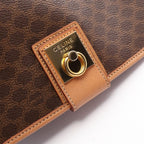 Celine Shoulder Bag Macadam Camel Dark Brown Leather Gancini — view 5