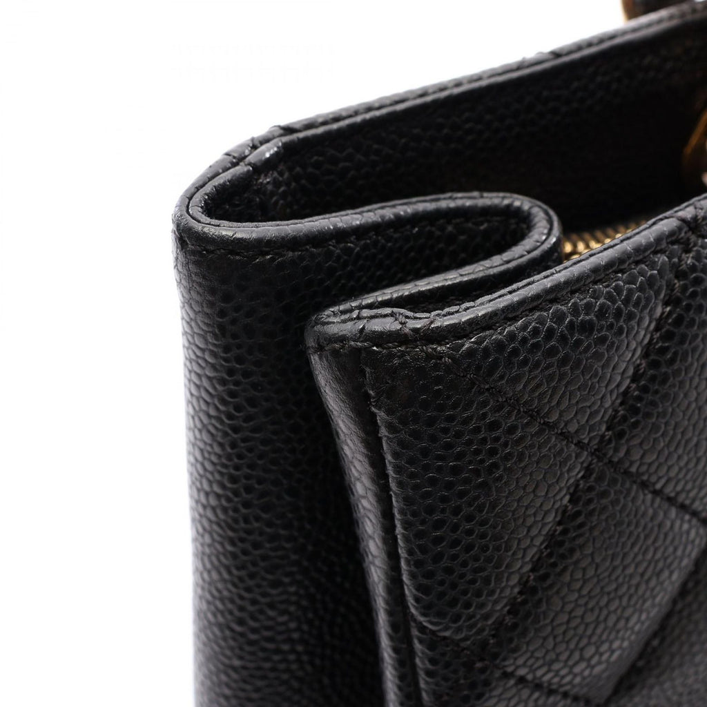 Chanel Tote Bag Quilted Grand Shopping GST Black Caviar Leather GST Chain — view 7