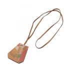 Hermes Necklace Clochette in and Out with Key Ring Brown Leather — view 3