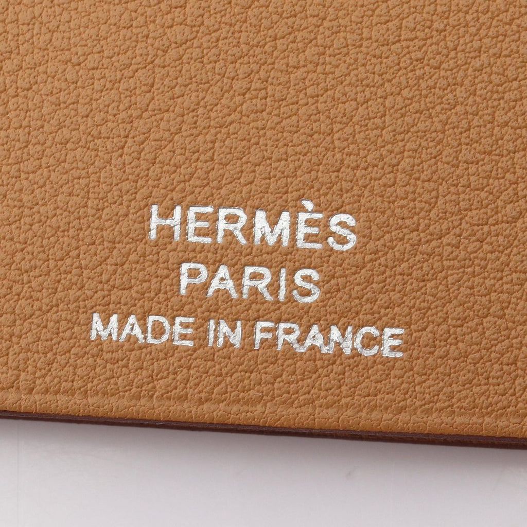 Hermes Necklace Clochette in and Out with Key Ring Brown Leather — view 4