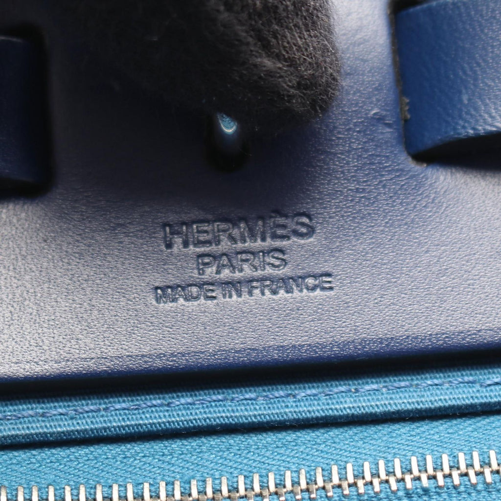 Hermes Handbag Herbag Zip PM Jaune D'or Blue Izmir PM Retourne Izumi — view 4